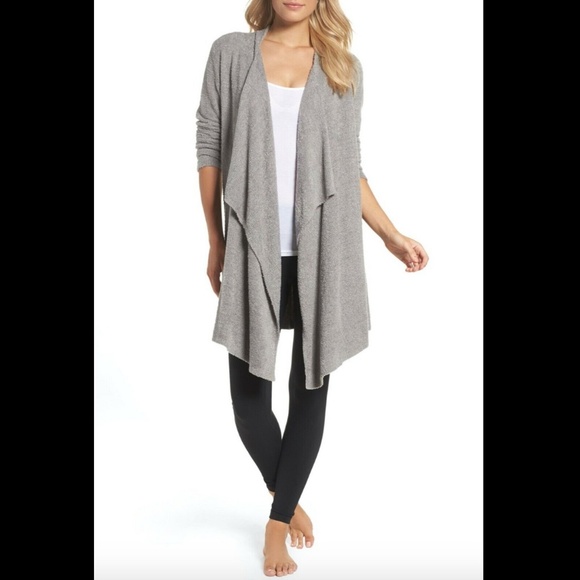 EUC Barefoot Dreams CozyChic Calypso Wrap Cardigan - Picture 1 of 12